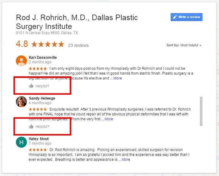 Google My Business - Thumbs Up for Reviews