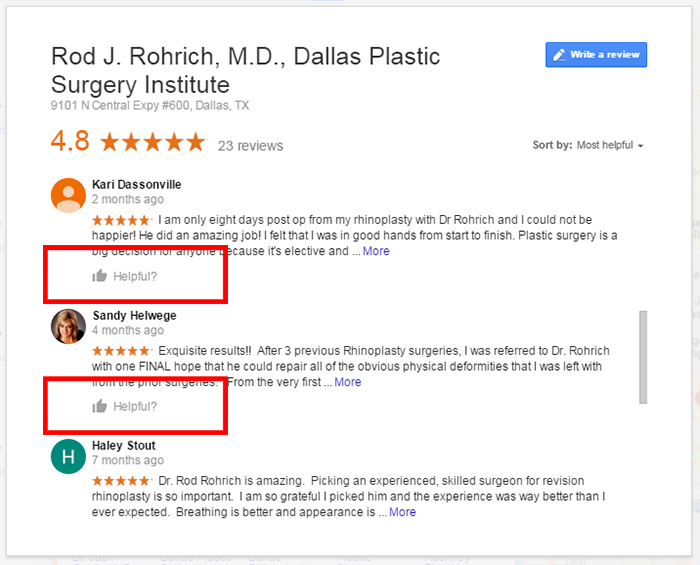 Google My Business - Thumbs Up for Reviews
